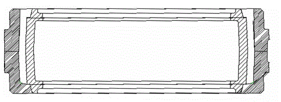 Method for preparing rounded pre-vulcanized tyre surface of giant-scale tyre for mining by screw-type pushing-in process