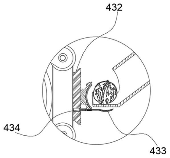 A cracking device capable of reducing surface damage of walnut kernels