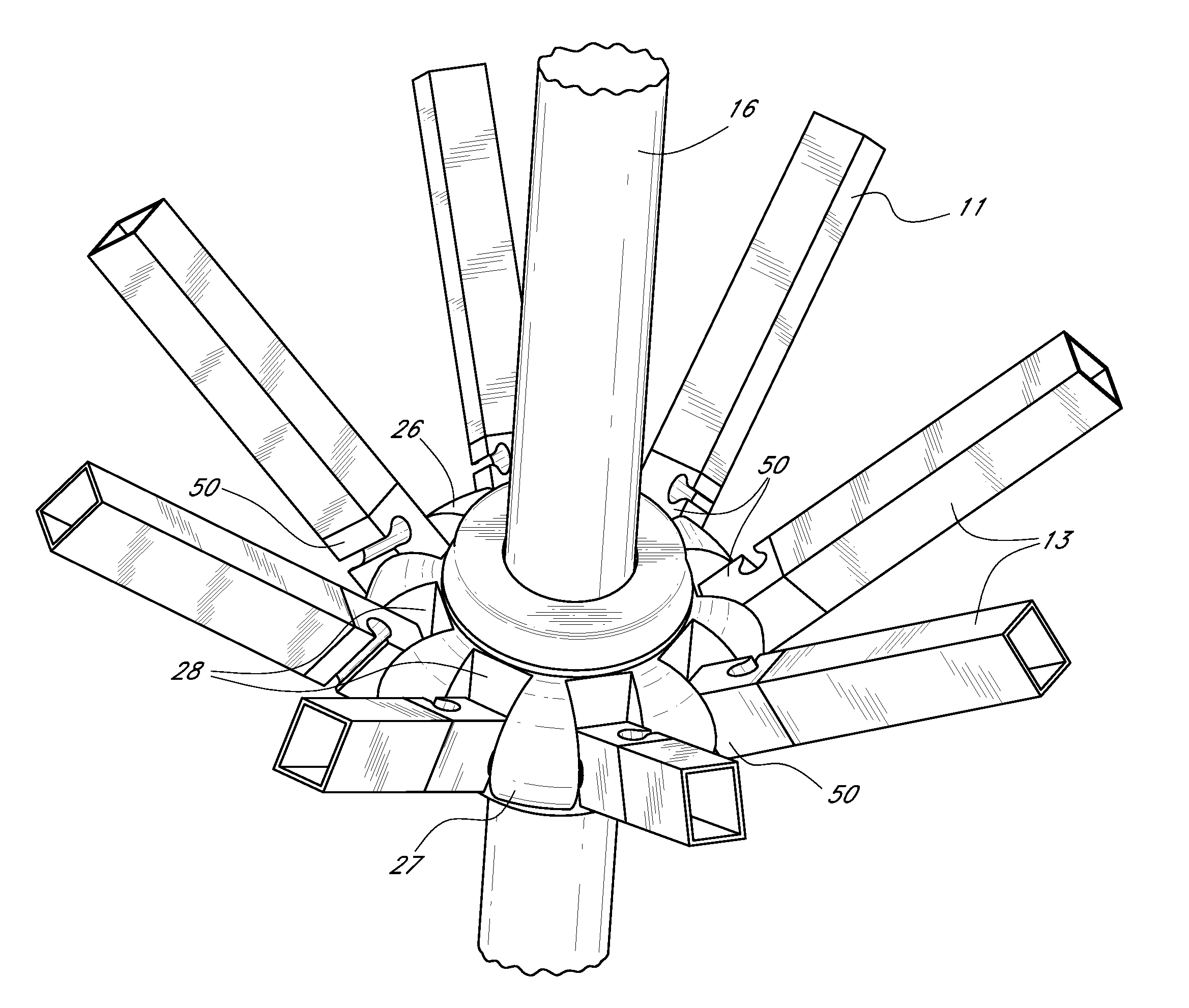 Adjustable rib connectors