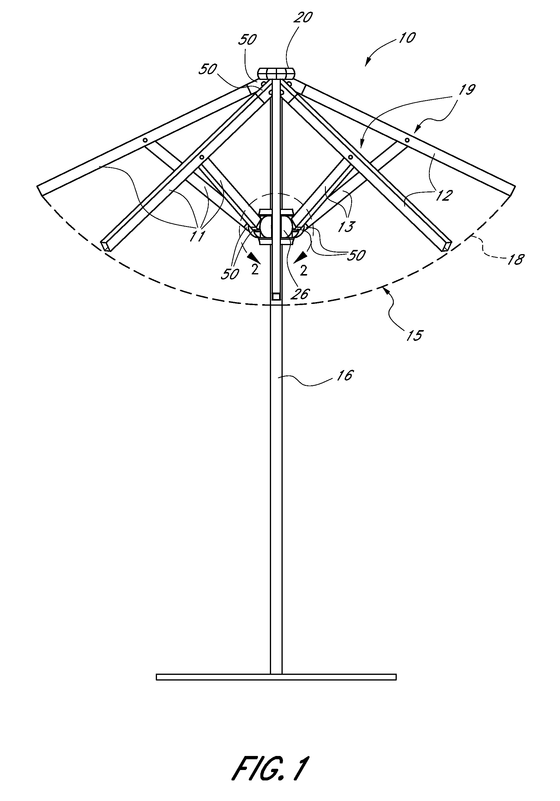 Adjustable rib connectors