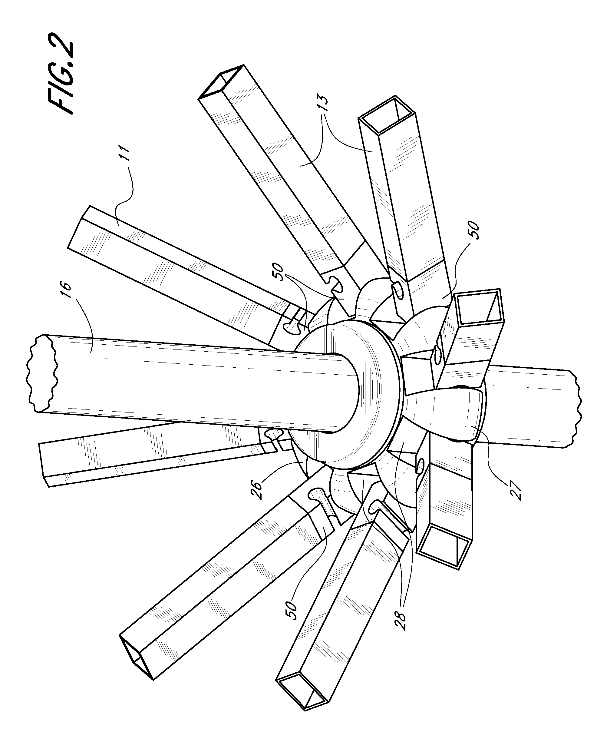 Adjustable rib connectors