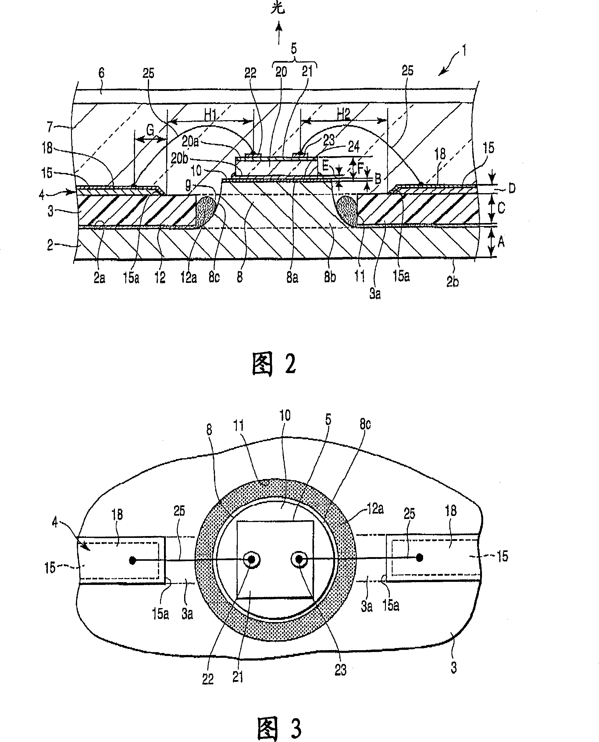 Illumination device with semiconductor light-emitting elements