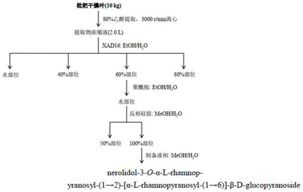 Application of sesquiterpene glycoside monomeric compound in preparation of lipid-lowering drugs