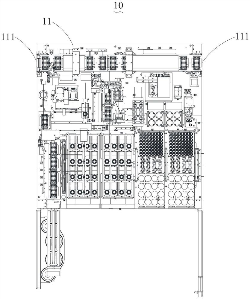 Liquid-based sample sheet-making dyeing machine and system and substrate basket carrying method