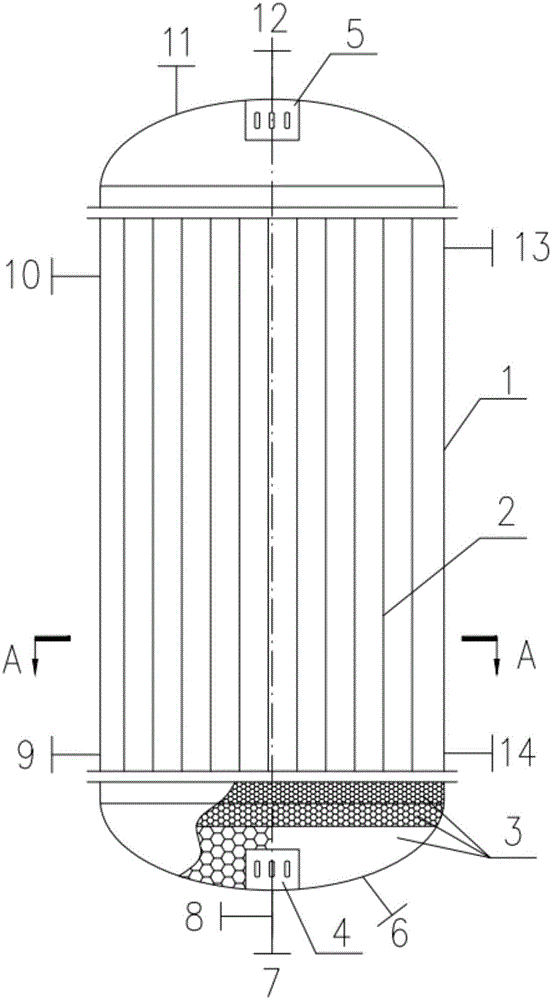 Tubular fixed-bed reactor for selective co-hydrogenation of mixed C4 containing high-concentration alkyne and alkadiene