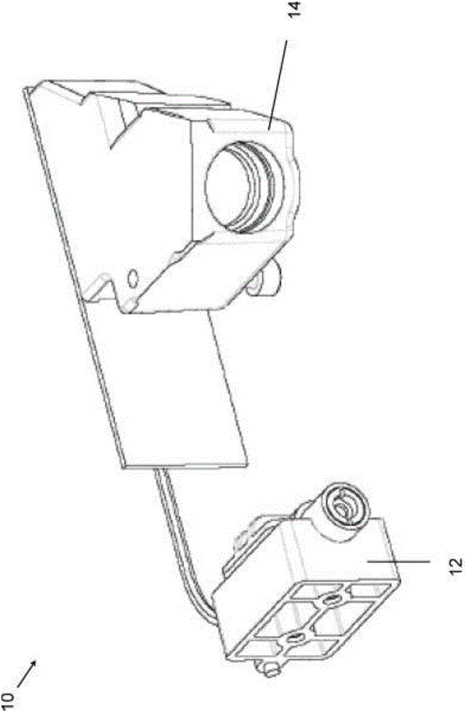 Wheel service machine with compact sensing device