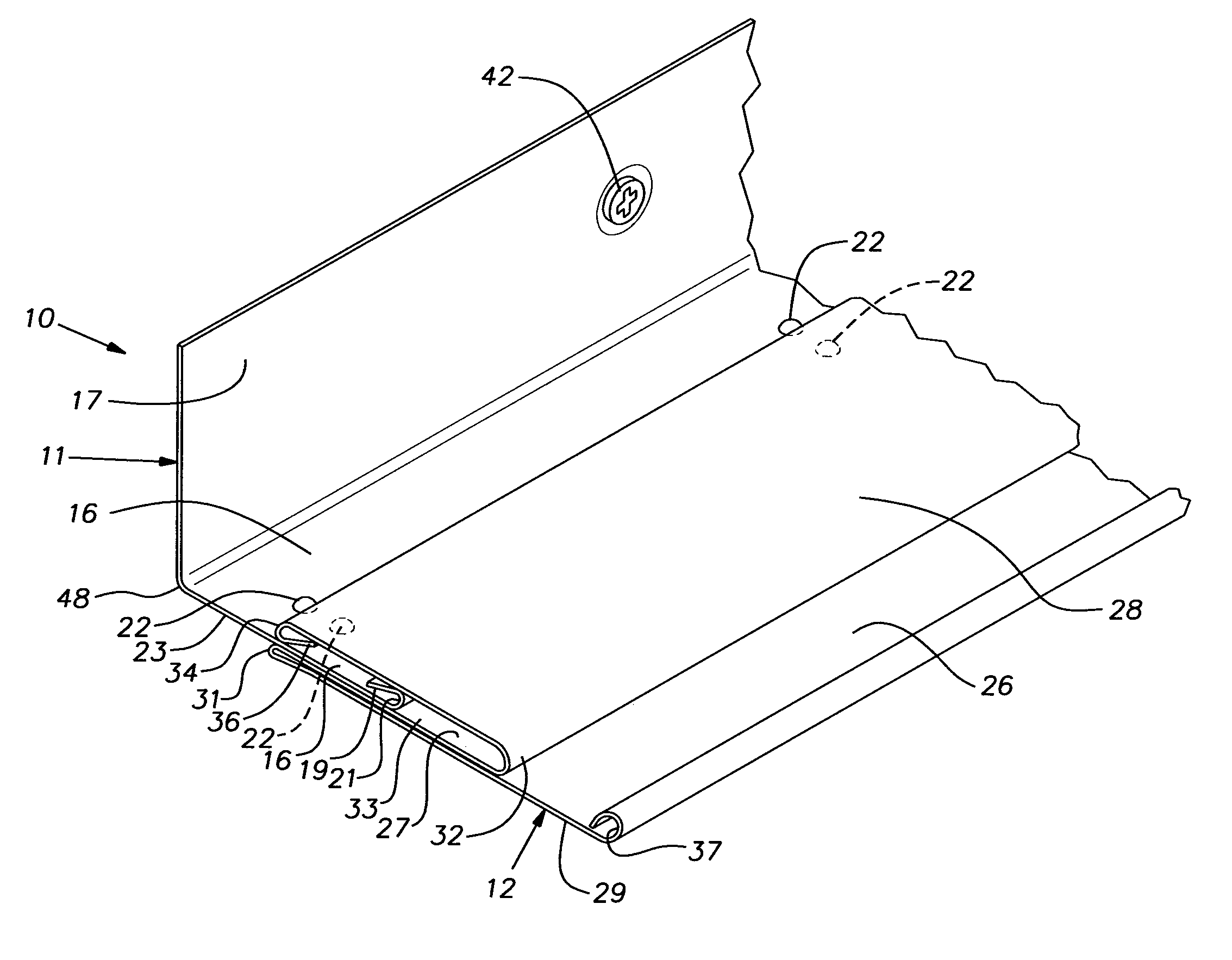 Conformable wide wall angle