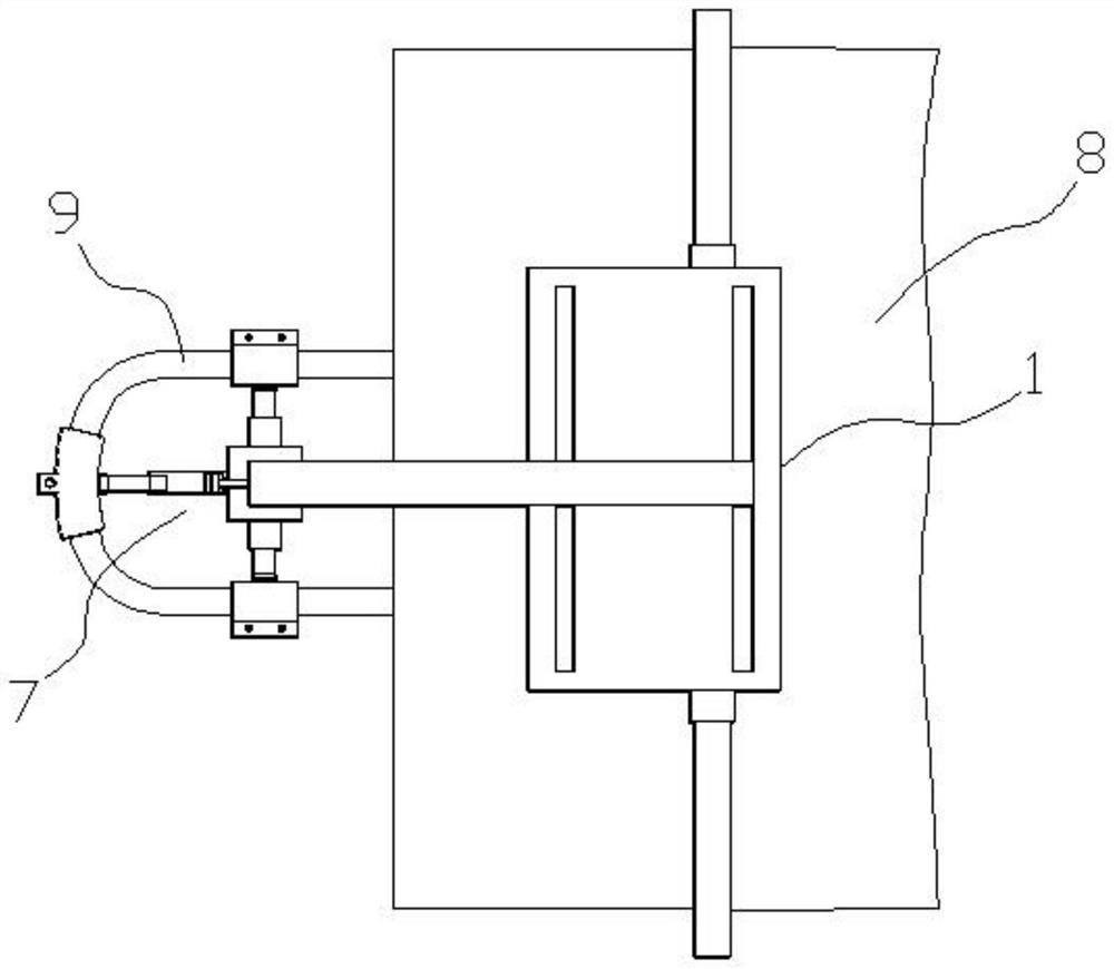 Ultrasonic cleaning device for air conditioner indoor fan coil