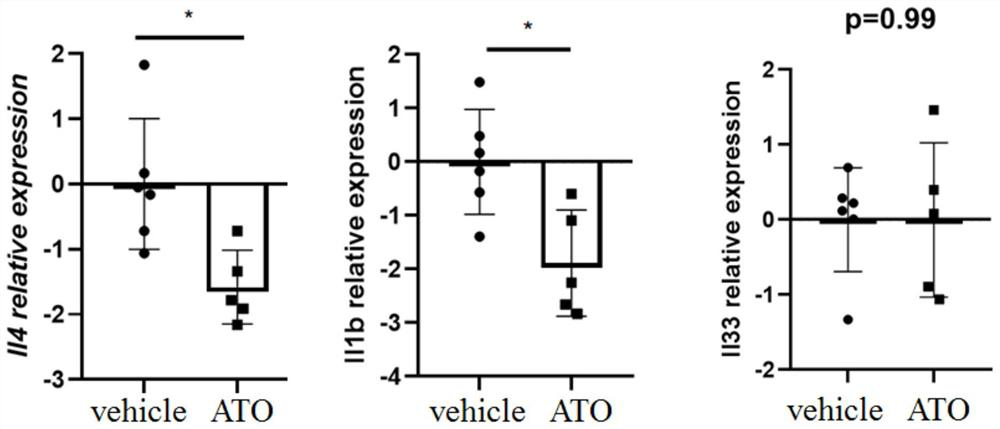 Application of arsenic trioxide and water-soluble substances thereof in preparation of medicine for treating atopic dermatitis