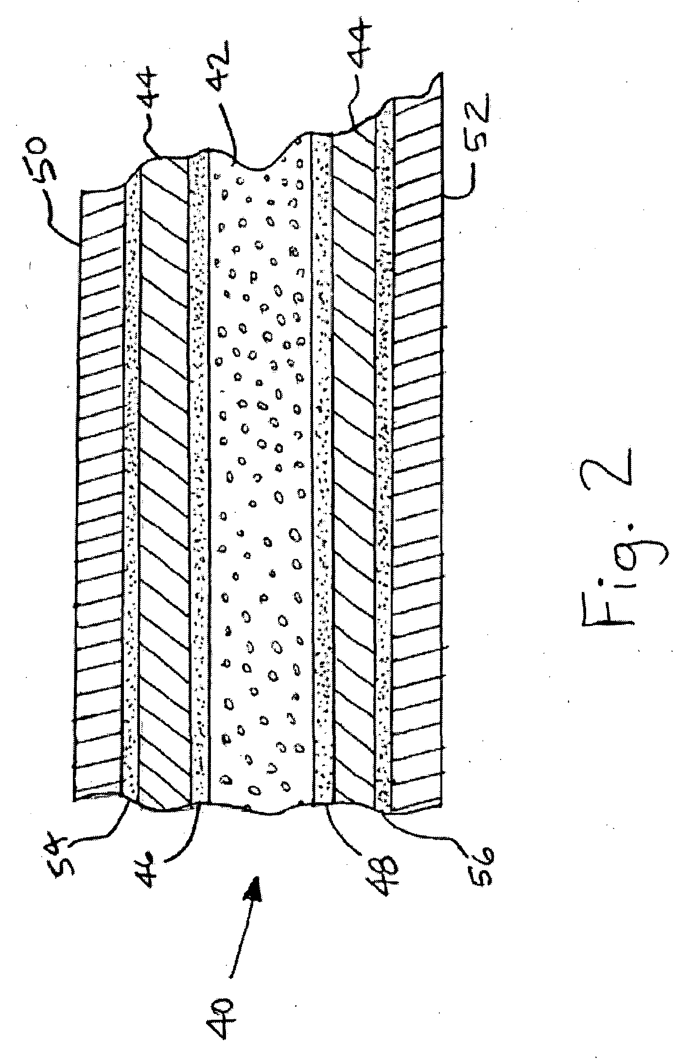 Sandwich panel with interior barrier