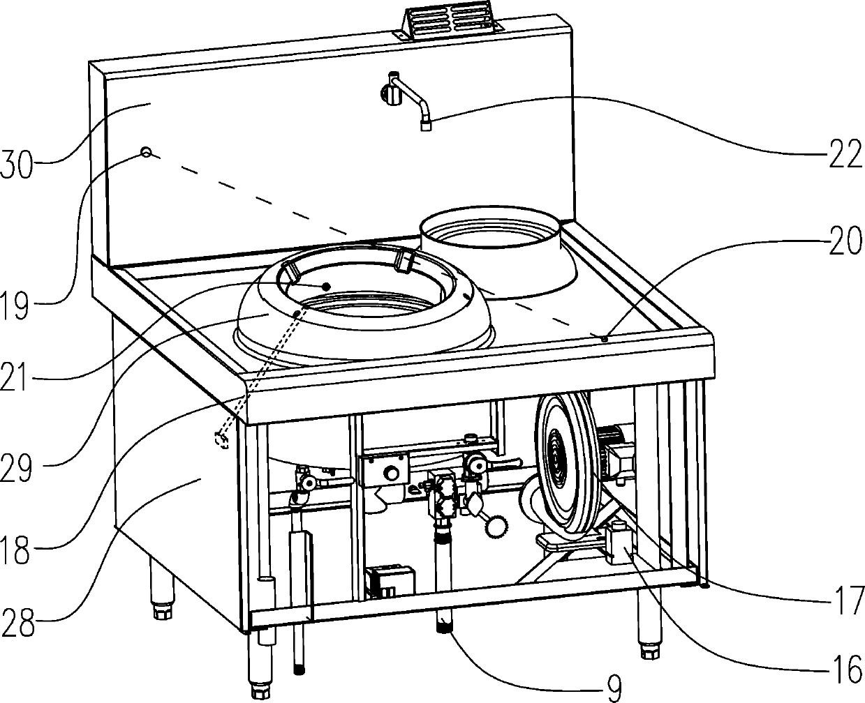 Intelligent fuel gas stove and control method