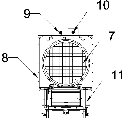 Metal lens antenna microwave radiation device for hard rock tunnel excavation