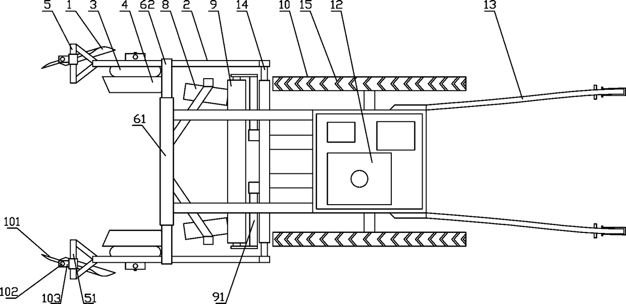 Power-assisted mulching film machine