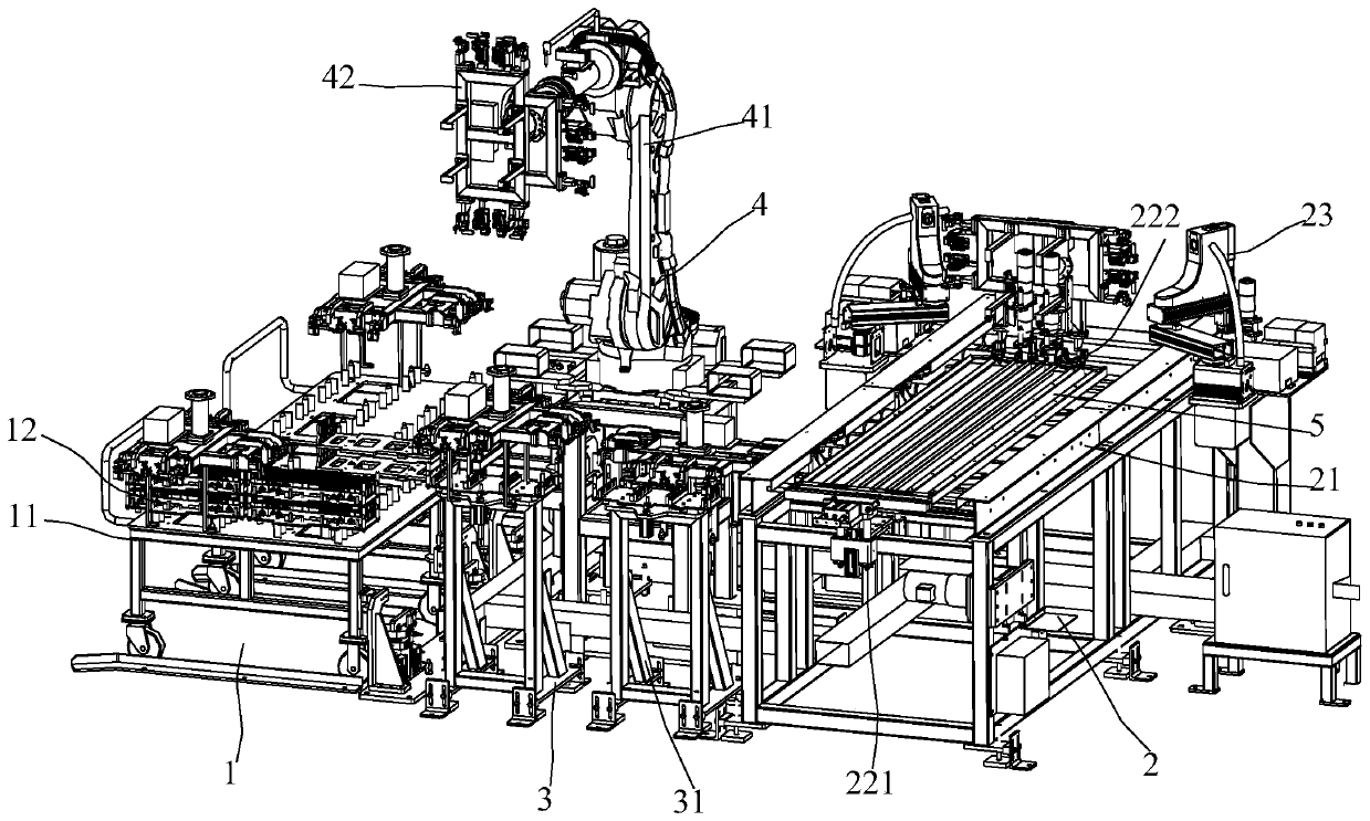 An assembly system and assembly method of elevator floor door panel guide shoes