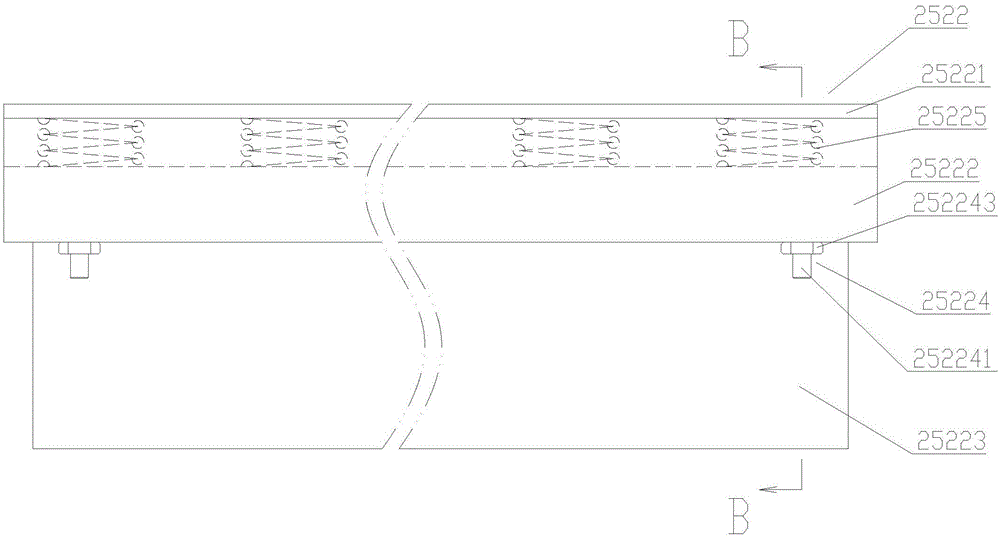 Regulating-type central transmission mud scraper