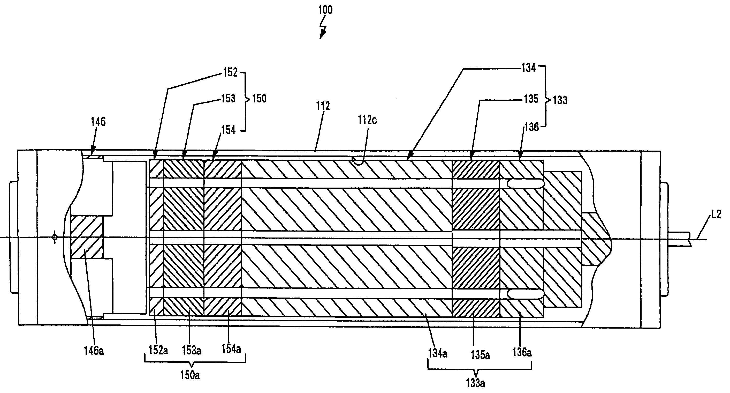 Cooling structure for motorized roller