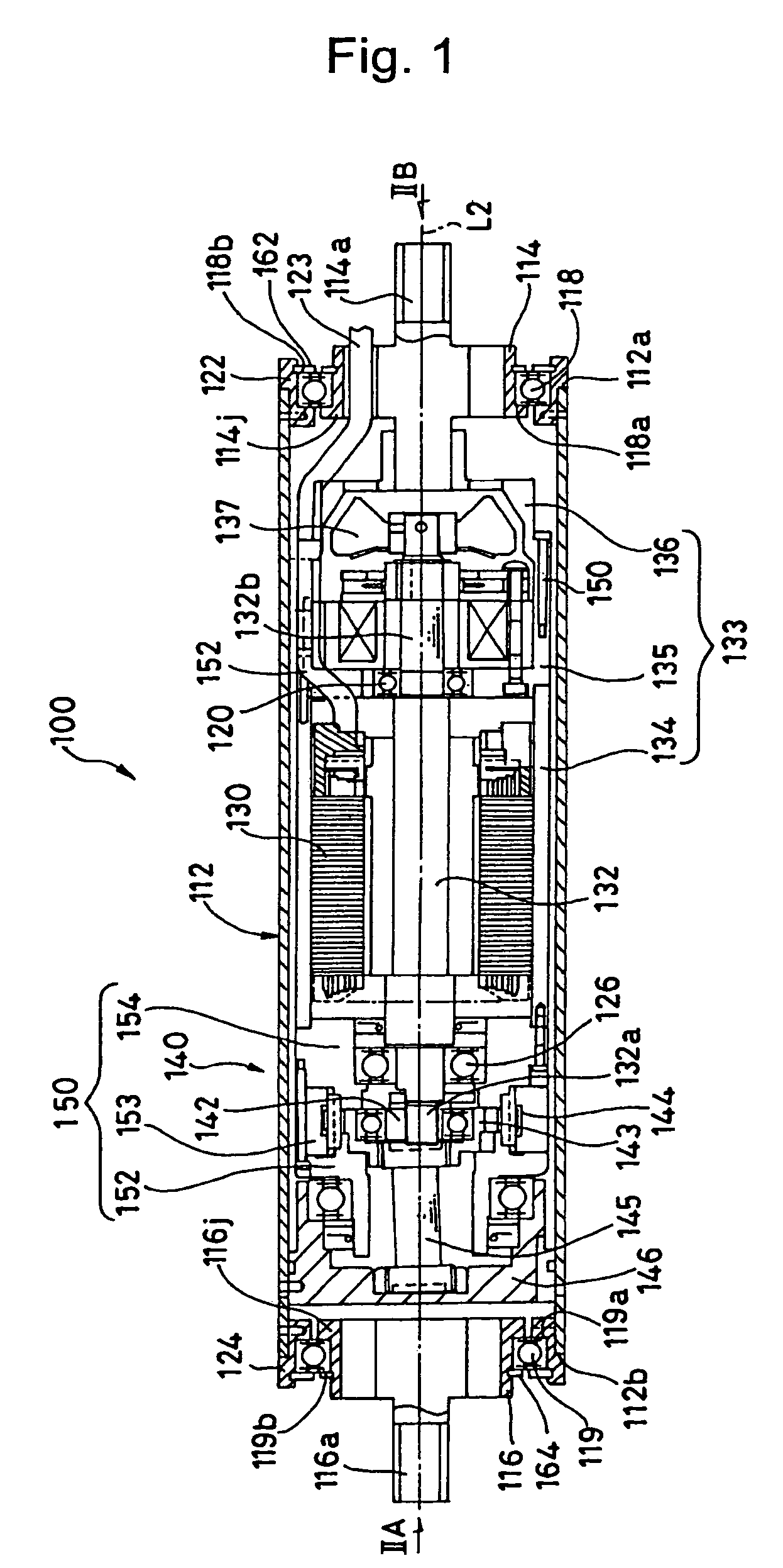 Cooling structure for motorized roller