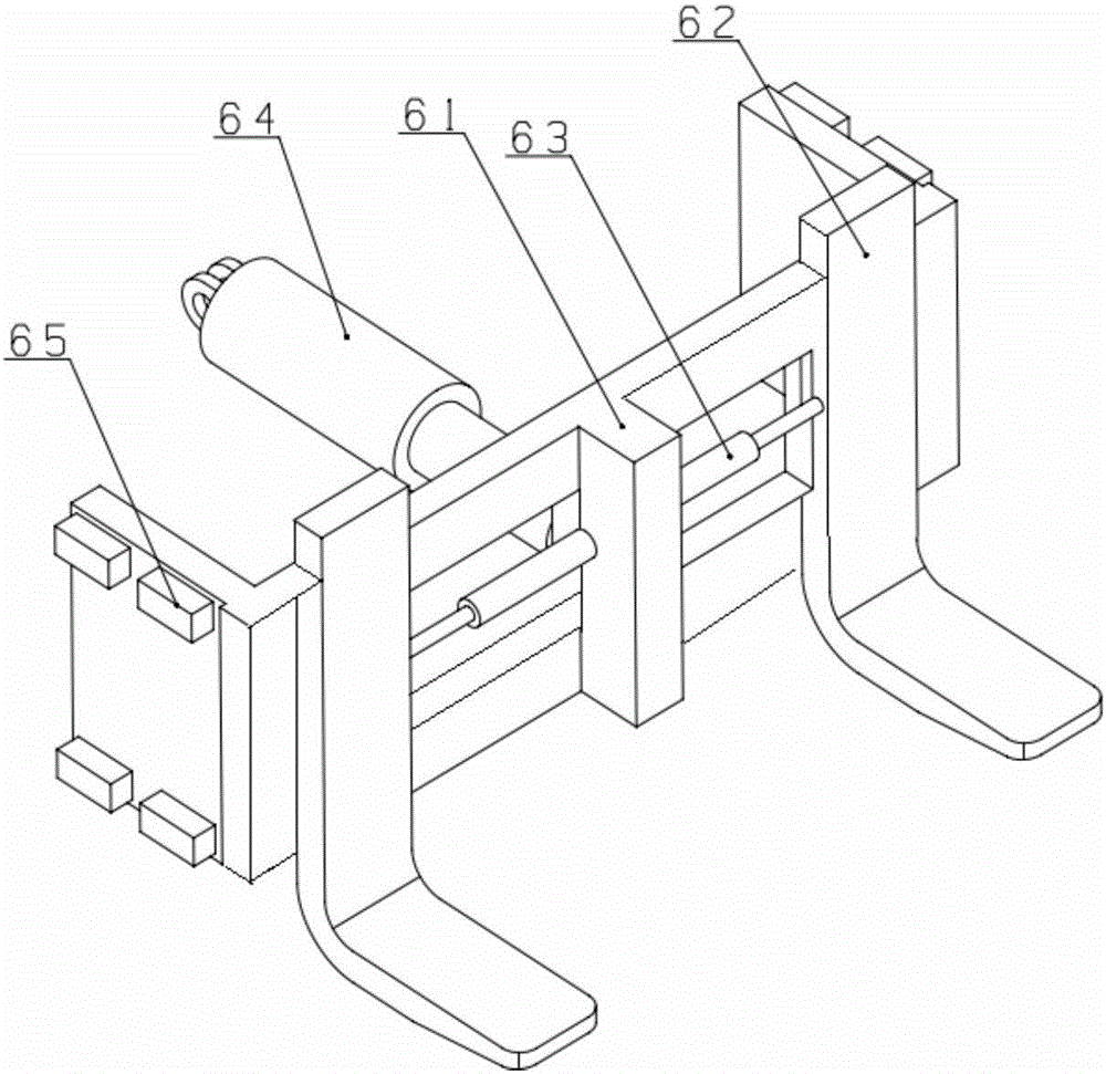 Forklift capable of moving omni-directionally