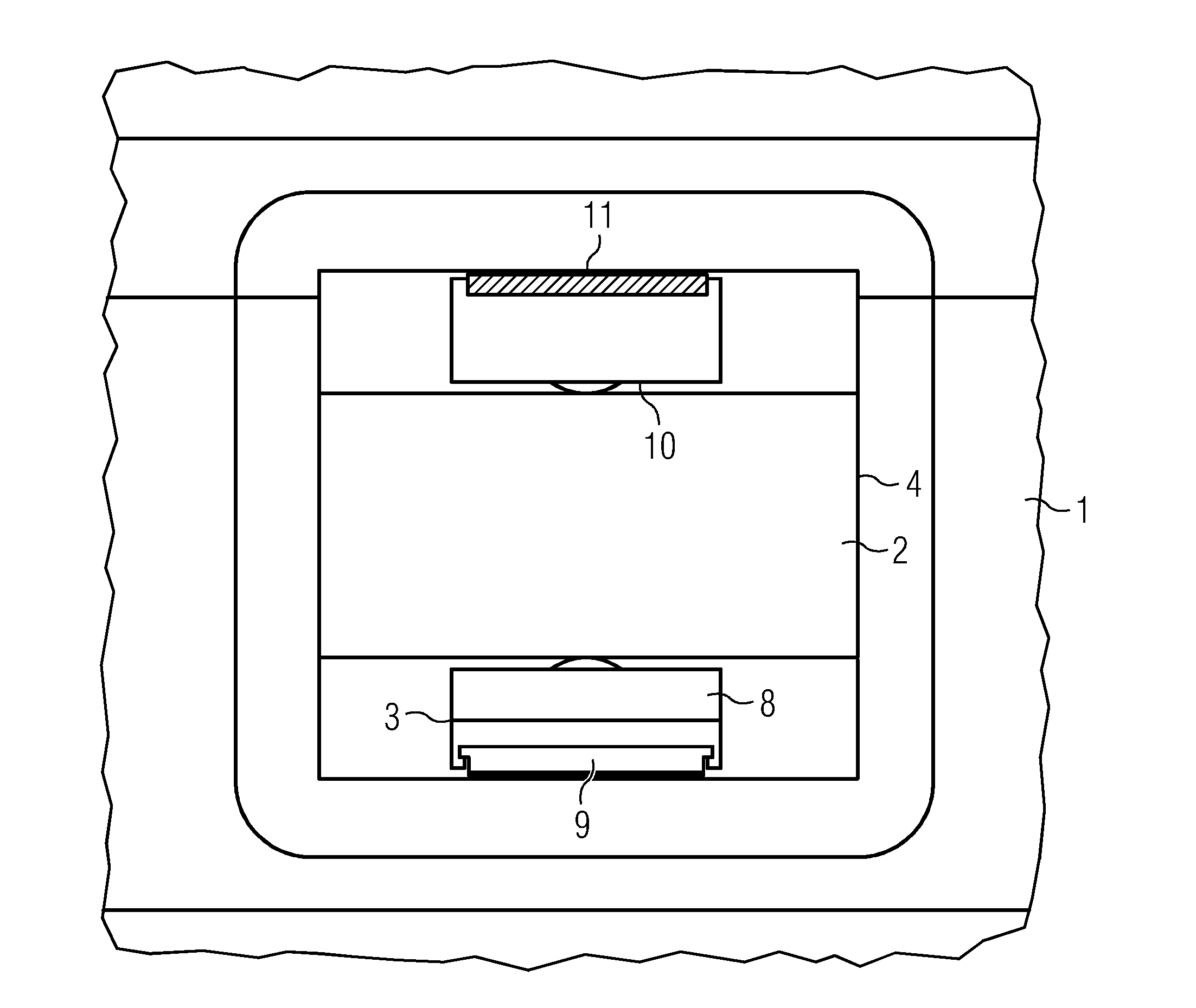 Sliding bearing and method to perform service at a sliding bearing