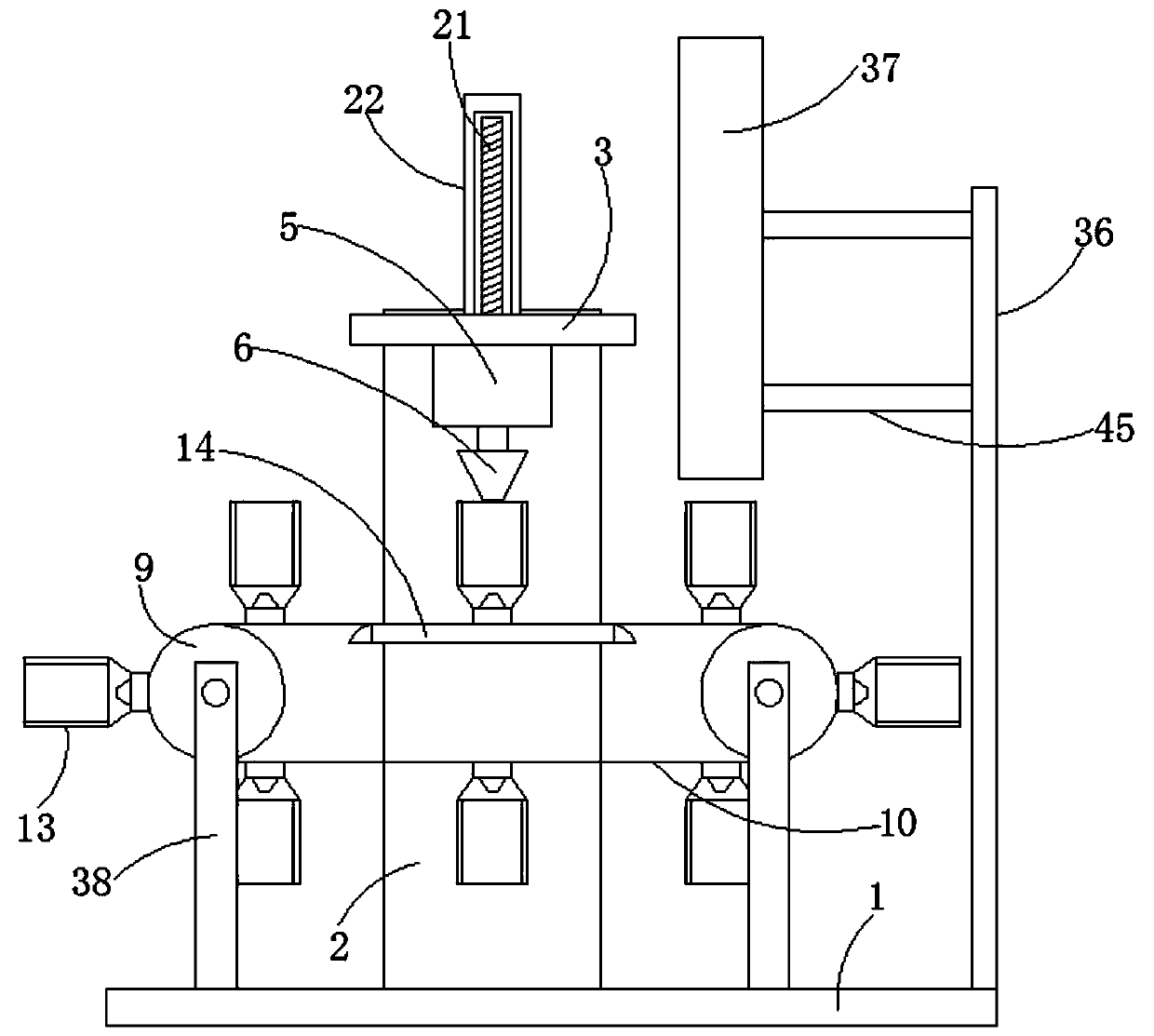 Fruit peeling equipment convenient for automatic material feeding