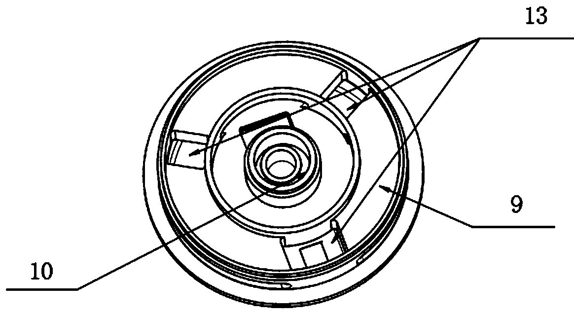 Complete-upper-air-intake combustor with centrally-arranged mixing cavity