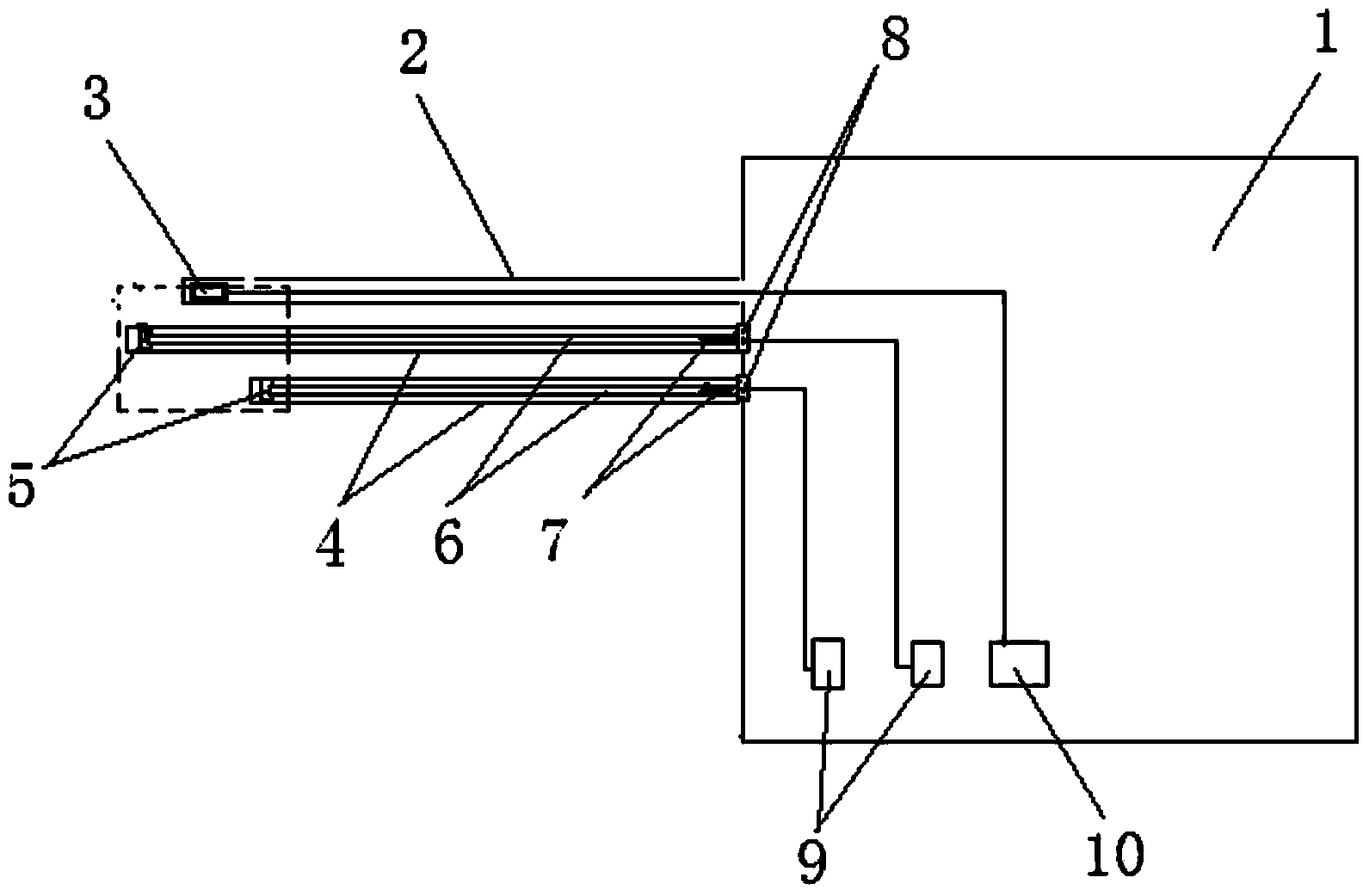 Method for quantitative observation determination of impact coal body volume expansion