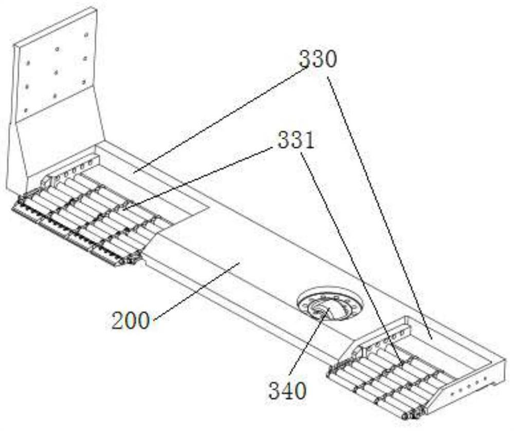 Outer forklift parking robot with blocking arms and parking implementation method of outer forklift parking robot