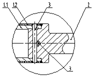 High temperature and wear resistant double-layer composite hearth roll