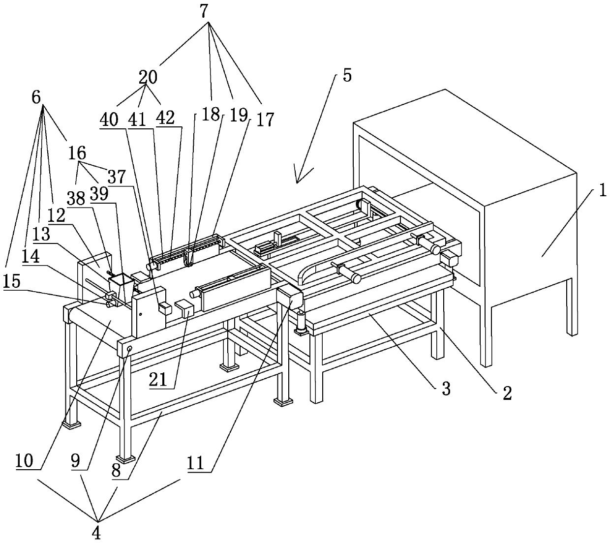 Board jointing machine convenient to load materials