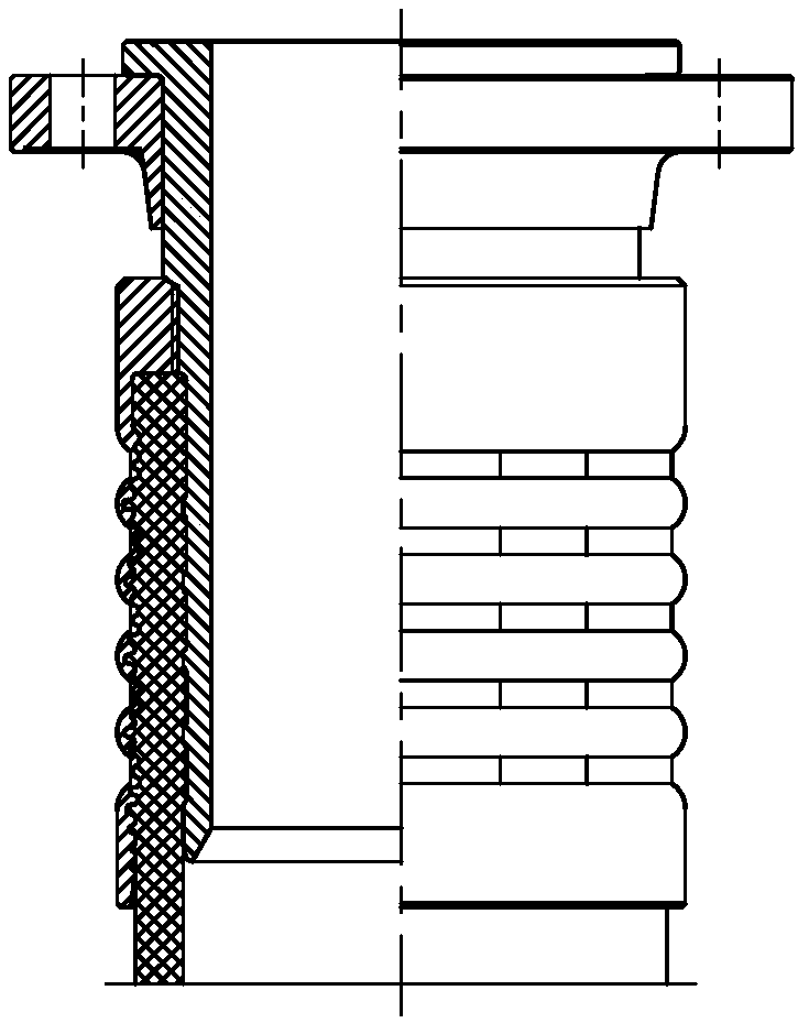 An axial buckle joint