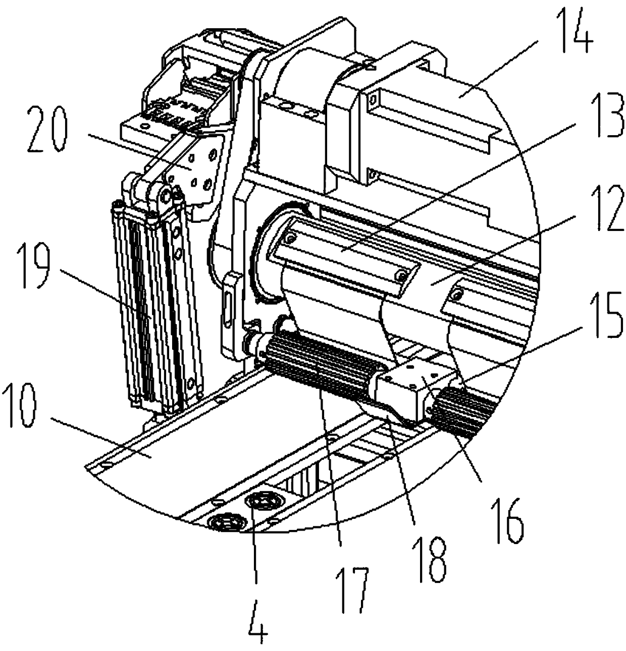 An automatic polishing and chamfering machine for a table