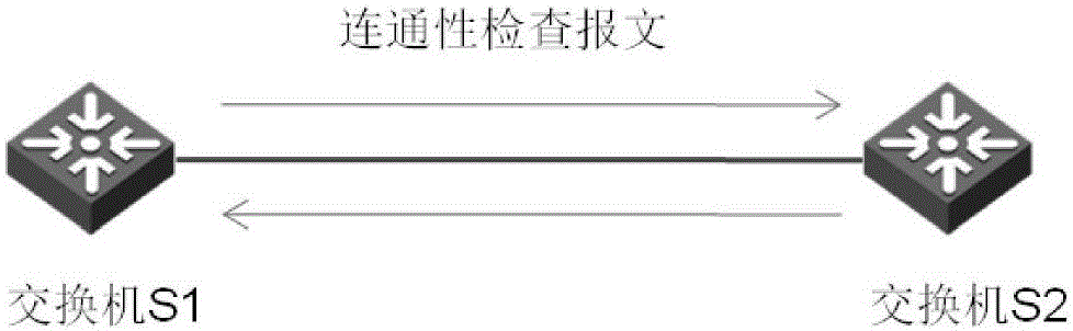 Protocol-independent forwarding network rapid fault detection and flow protection switching method