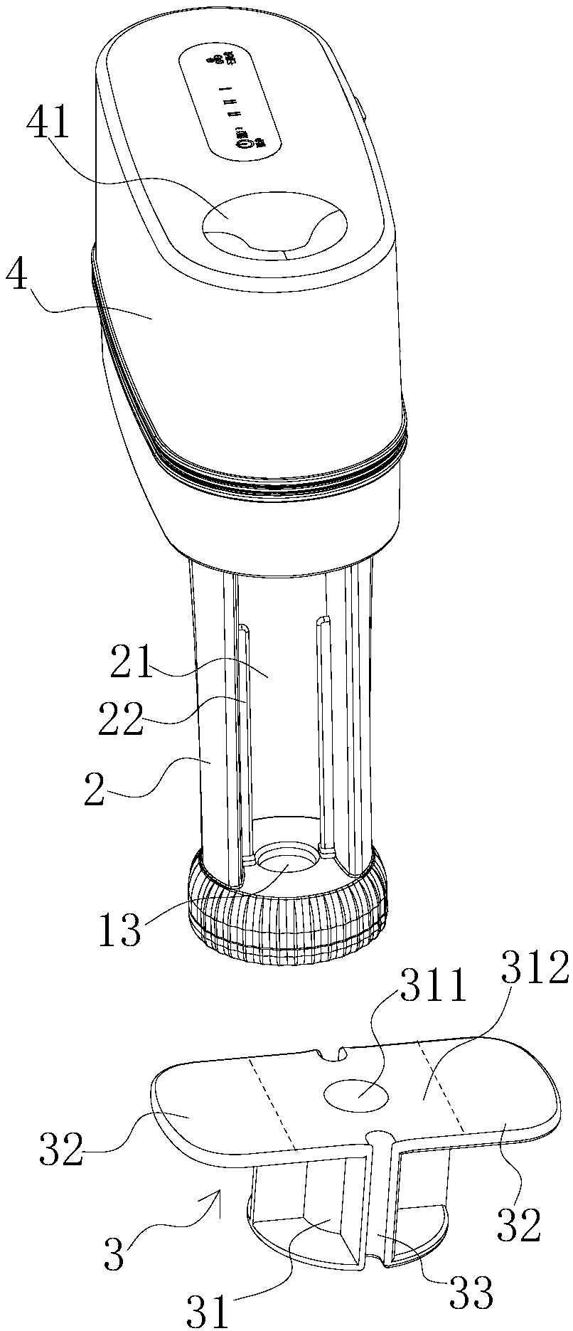 Atomization enhanced mute type upper water adding humidifier