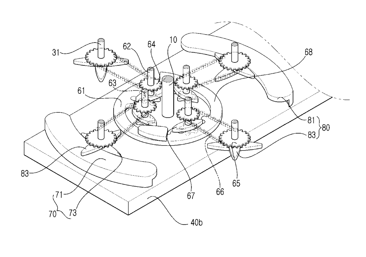 Vertical-axis wind power generator having adjustable-angle rotating blades