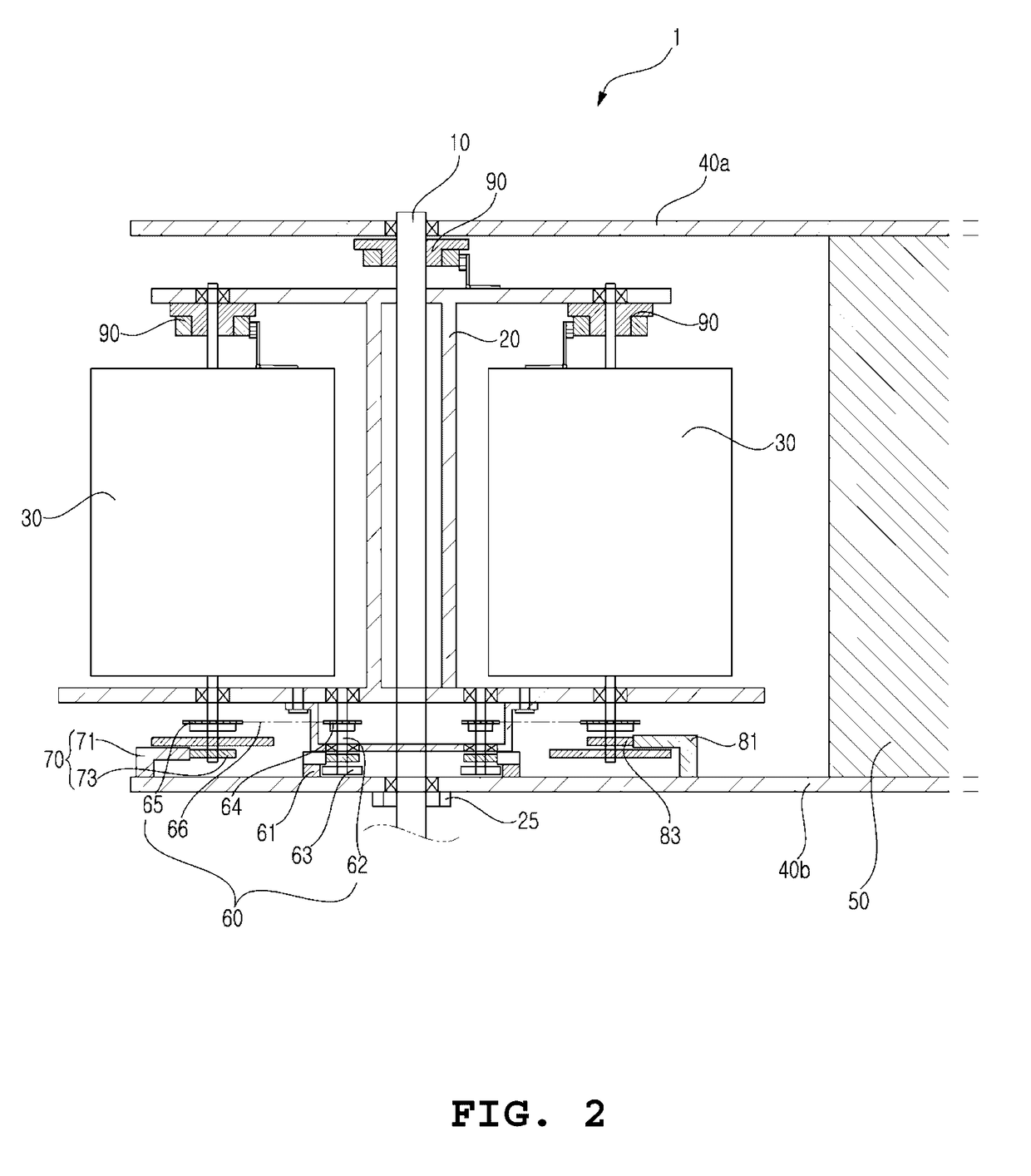 Vertical-axis wind power generator having adjustable-angle rotating blades