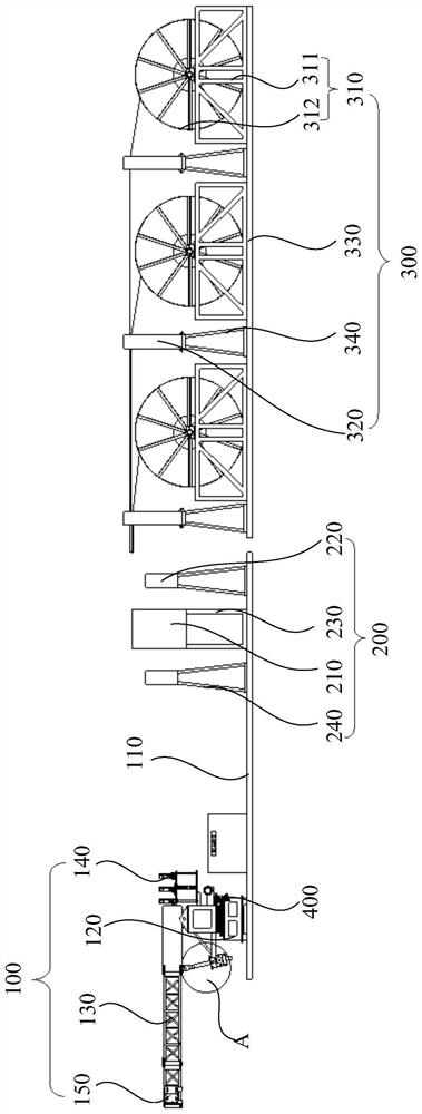 Ring network cable laying device