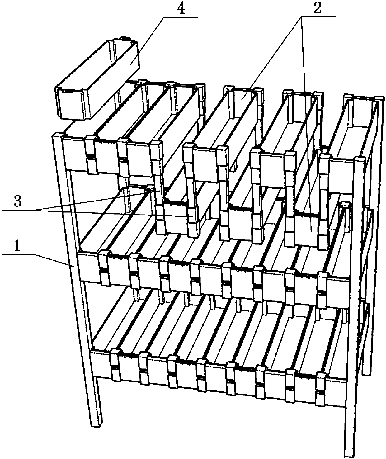 Modular planting frame for green plants