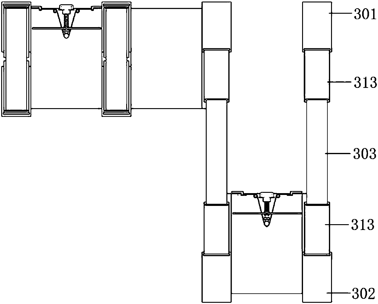 Modular planting frame for green plants