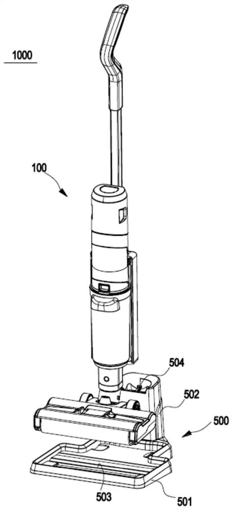 Surface cleaning device and surface cleaning system