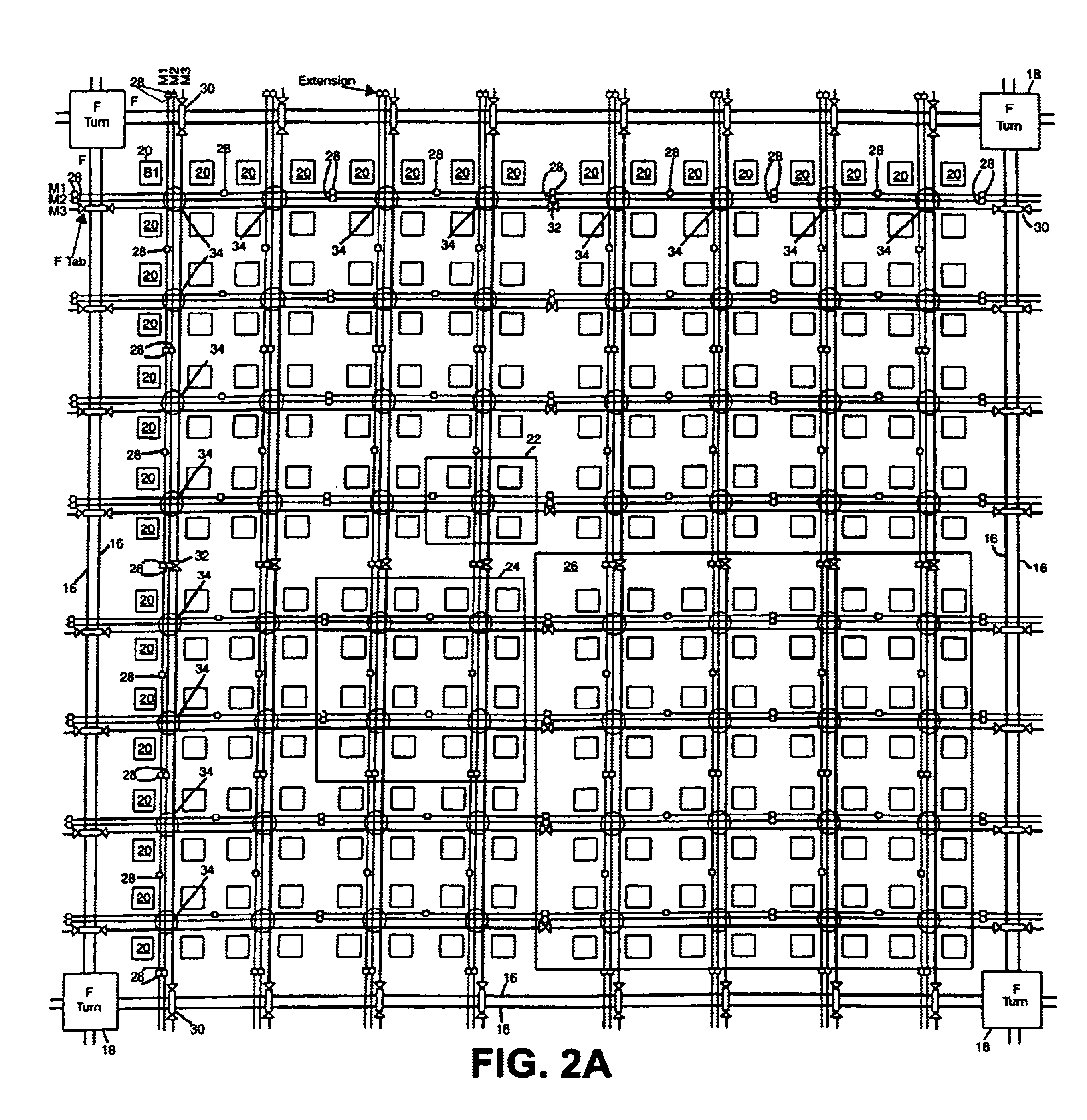 Block level routing architecture in a field programmable gate array