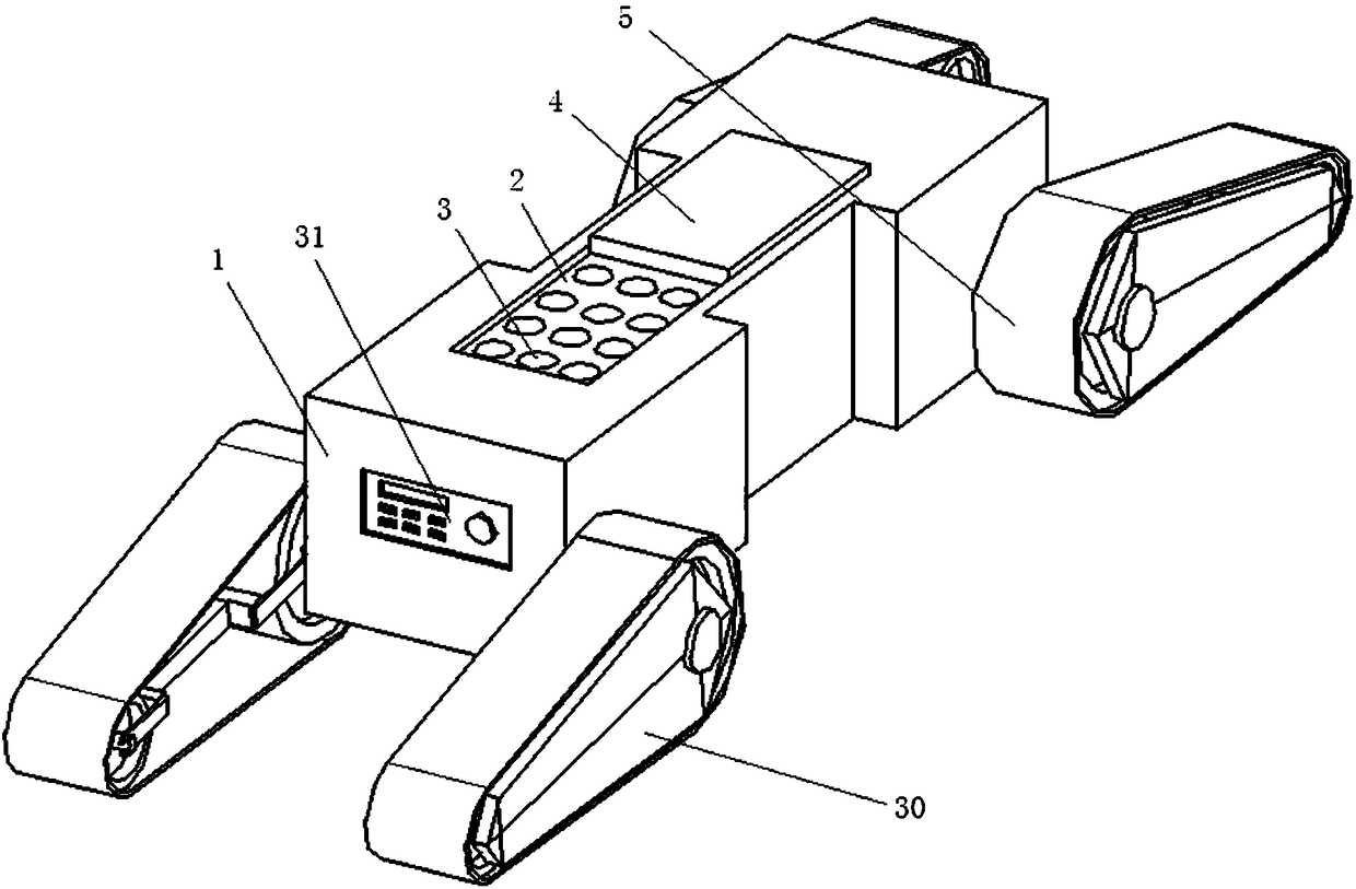 Variable mass weight automatic carrying robot for elevator detection