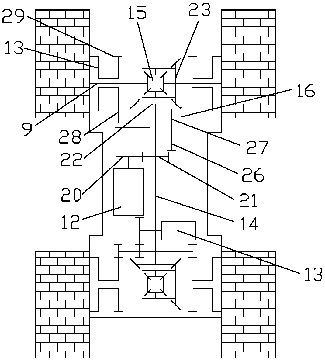 Variable mass weight automatic carrying robot for elevator detection