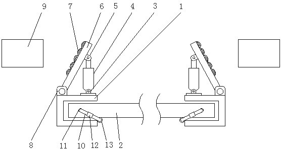 Baffle type flood gate for transformer substation