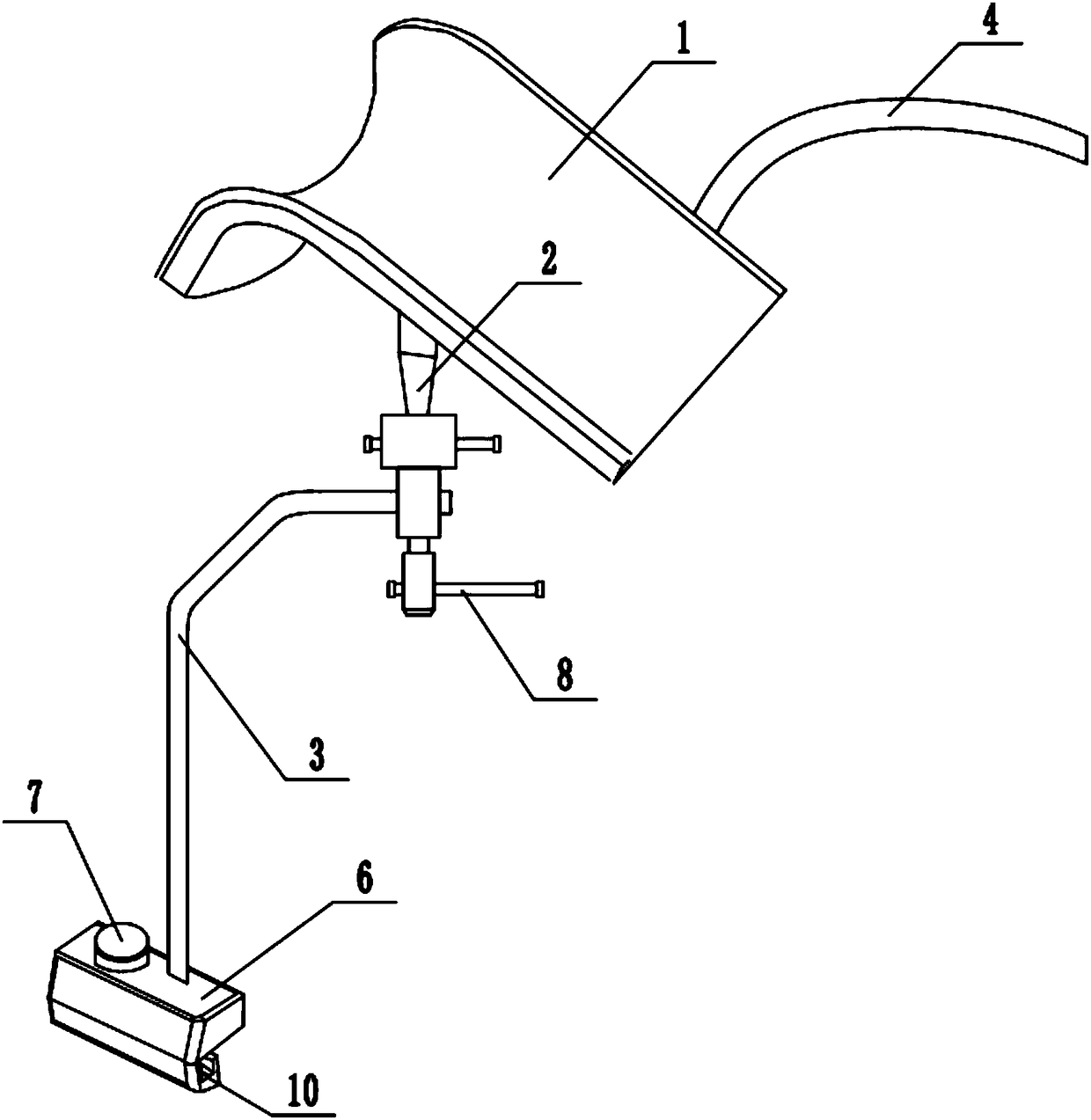 Posture fixing frame used in enteroscopy and colonoscopy