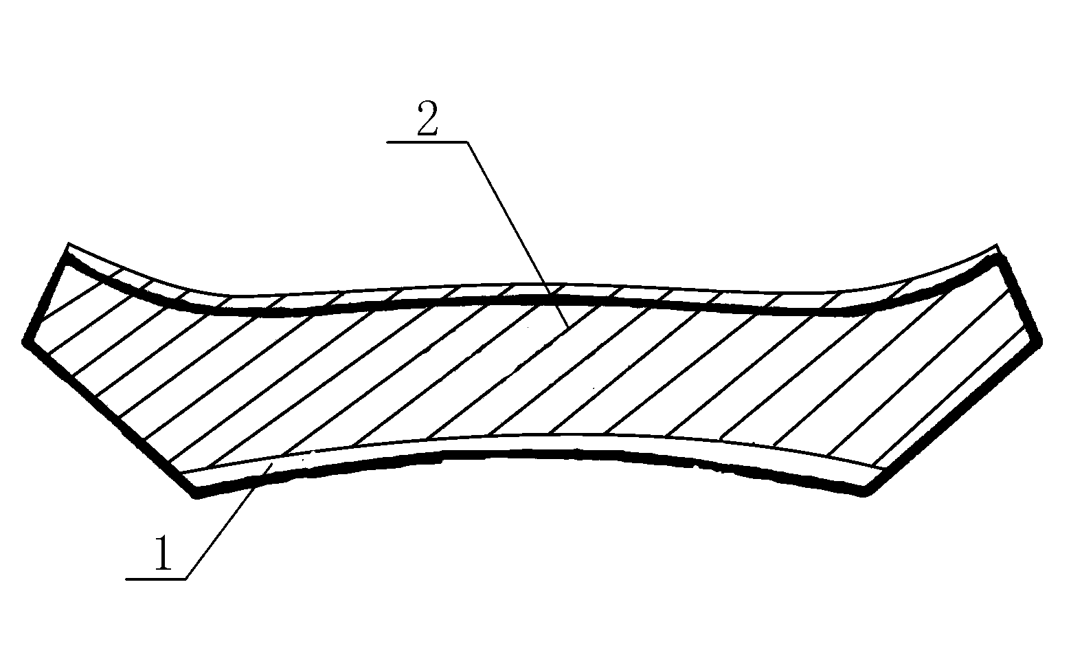 Manufacturing process of business suit collar