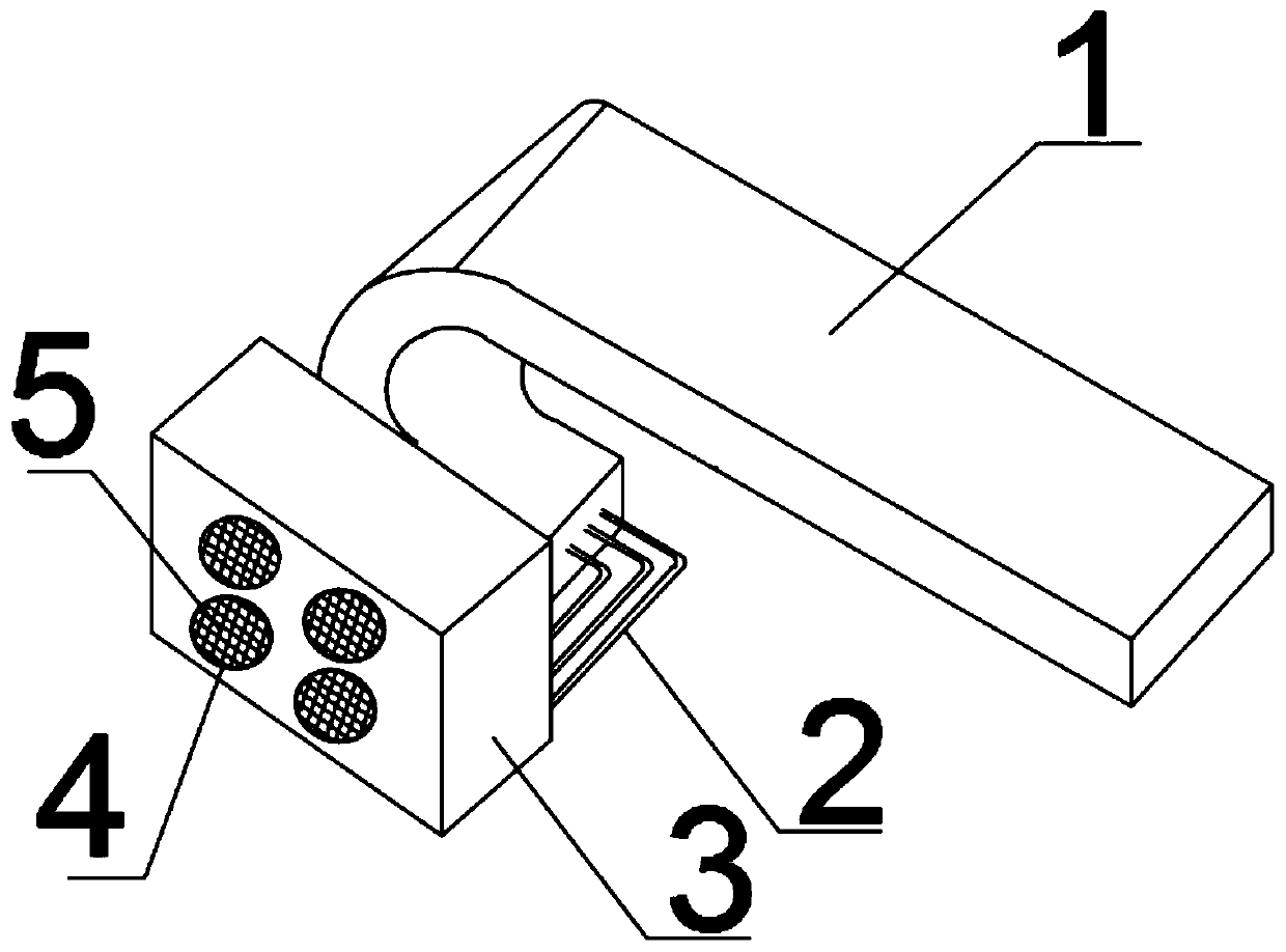 Heating device and method for closed type towing chain heat preservation