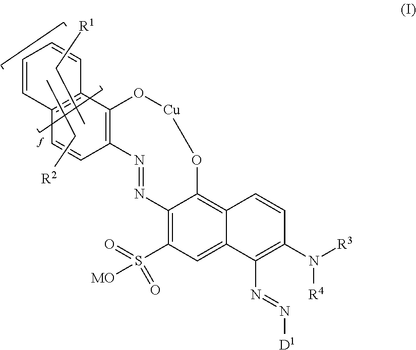 Fiber-reactive copper complex disazo dyes