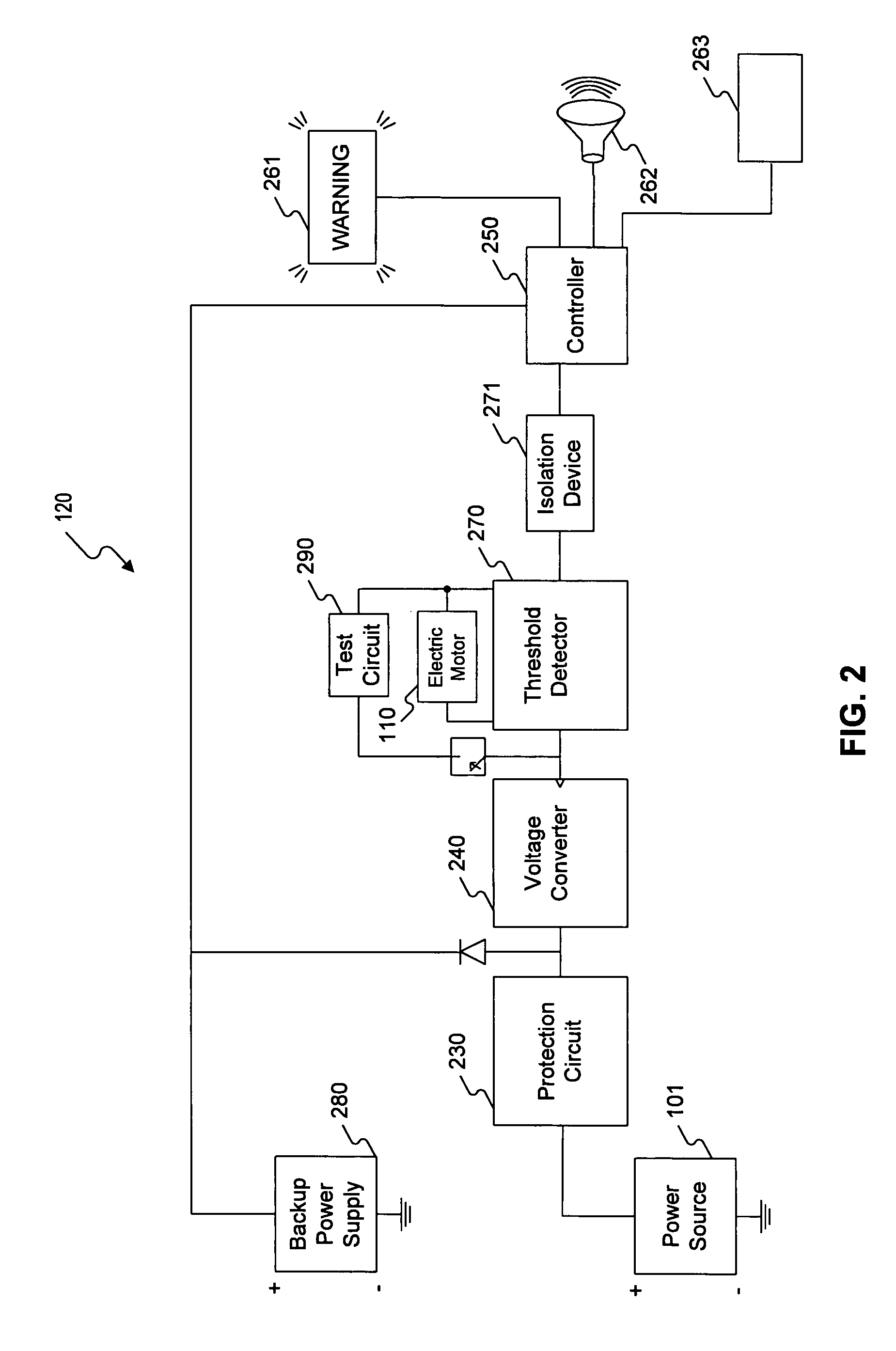 High voltage detection system