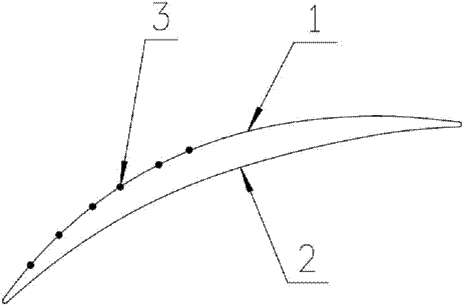 Design method of blade suction surface groove for controlling flow separation