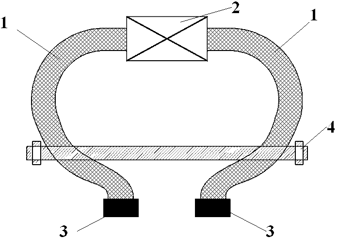 Flexible magnetic yoke device